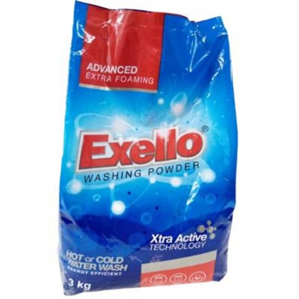 EXELLO WASHING POWDER 3kg offers at R 59,9