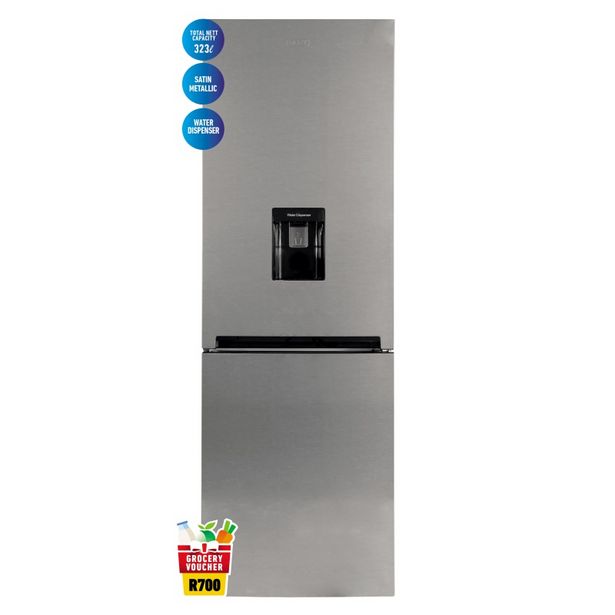Defy Fridge/Freezer + W/Dispenser 323Lt Met offers at R 7999