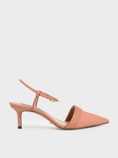 Leather Rope Detail Pumps
 - tan
 offers at R 56