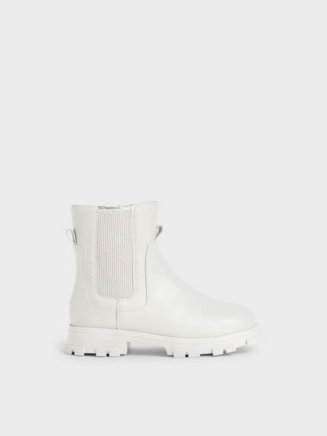 Girls' Chunky Sole Chelsea Boots
 - white
 offers at R 53