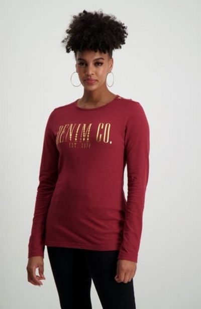Claudia Printed Long Sleeve T-Shirt offers at R 70