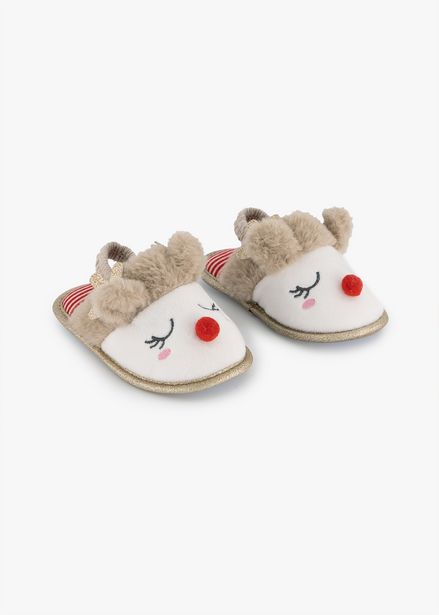Reindeer Slingback Slippers (Size 4-13) Younger Girl offers at R 125