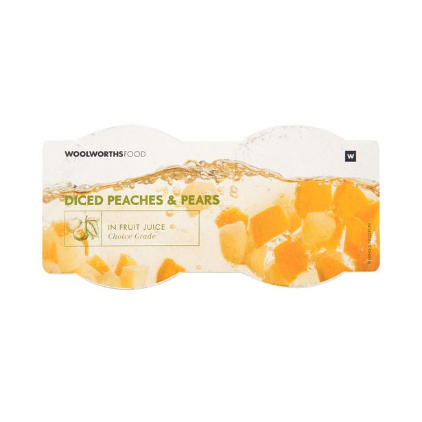 Diced Peaches & Pears in Fruit Juice 120 g offers at R 22,99