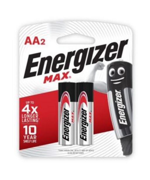 Aa 2pk Energizer Max Alkaline Batteries offers at R 59,9