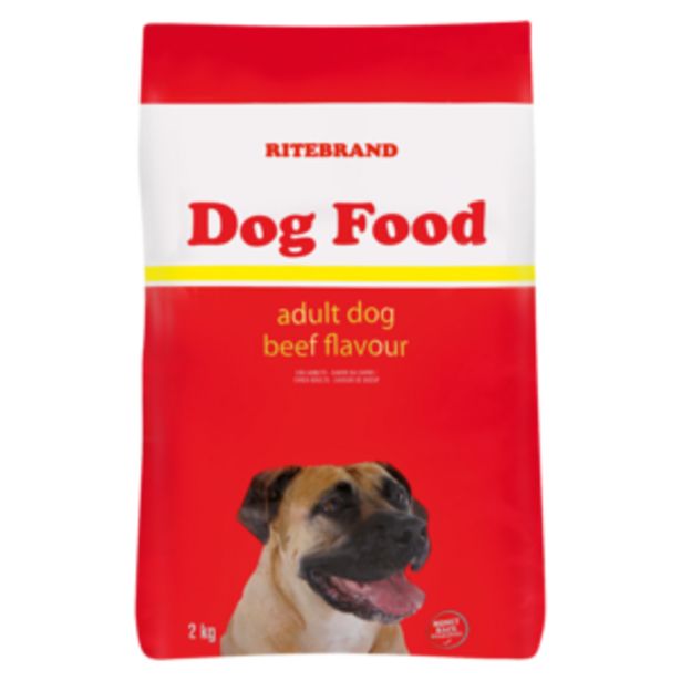Ritebrand Beef Flavour Dog Food 2kg offers at R 59,99