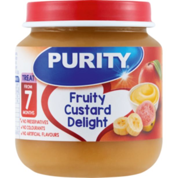 Purity Fruity Custard Delight 2nd Baby Food 125ml offers at R 12,99