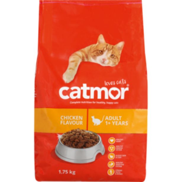 Catmor Chicken Flavoured Dry Cat Food 1.75kg offers at R 67,99