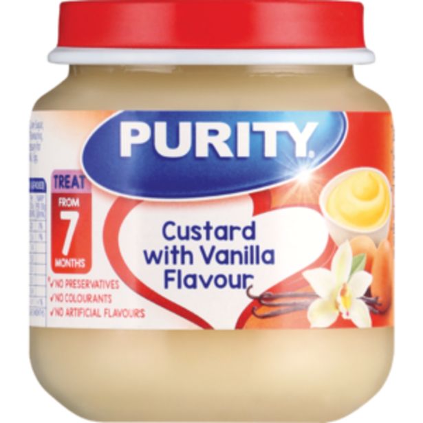 Purity Custard With Vanilla Flavour Baby Food 125ml offers at R 12,99