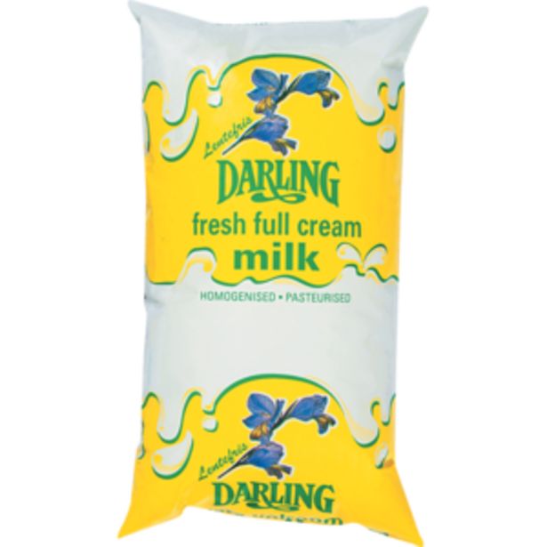 Darling Fresh Full Cream Milk Sachet 1L offers at R 10,99