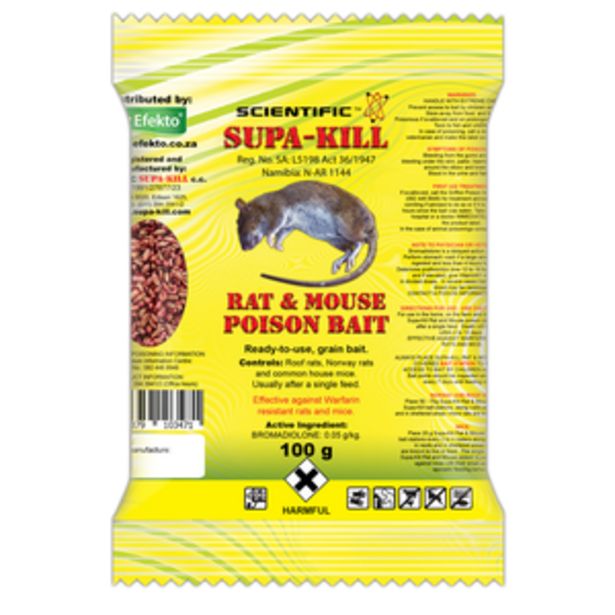 Supa-Kill Rat & Mouse Granular Poison 100g offers at R 21,99