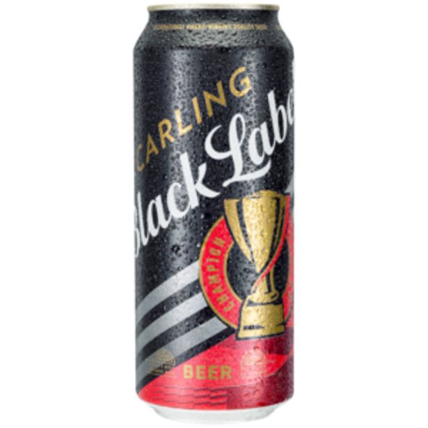 Carling Black Label Beer Can 500ml offers at R 16,99