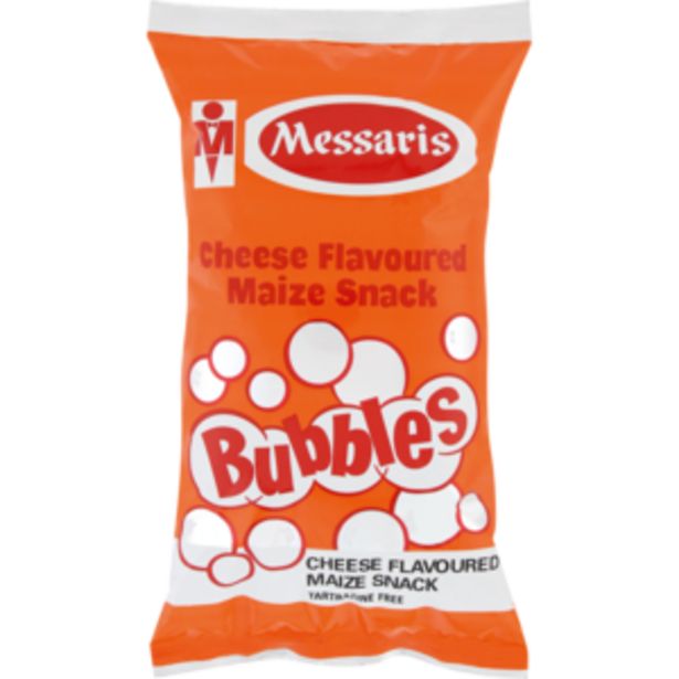 Messaris Bubbles Cheese Flavoured Maize Snack 100g offers at R 10,99
