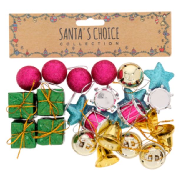 Santa's Choice Christmas Tree Decorations 24 Piece offers at R 34,99