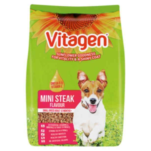 Vitagen Mini Steak Flavoured Dog Food 1.75kg offers at R 59,99
