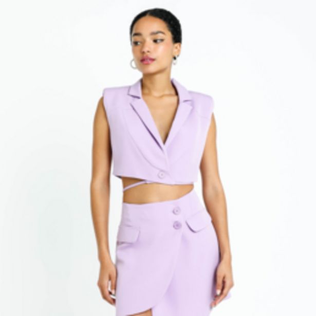 Women's Lilac Cropped Blazer offers at R 199,99