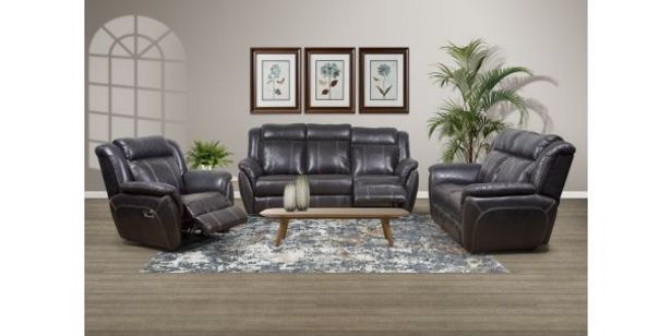 Manhattan 3 Piece 3 Action Reclining Lounge Suite in Fabric offers at R 24999,95