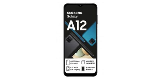 Samsung Galaxy A12 Dual Sim Black offers at R 3499,95