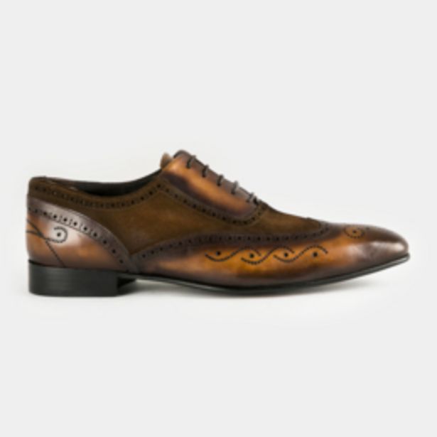 MKM Tan Premium Oxford Mix Fabrication Detail Smart Shoe offers at R 1100