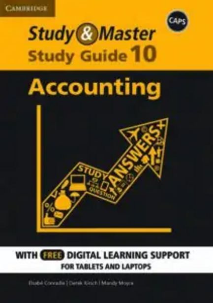 Study And Master Accounting Grd 10 Study Guide offers at R 180
