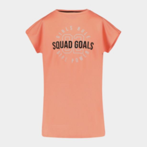 Girls TS Squad Goals Graphic Coral Tee offers at R 89,95