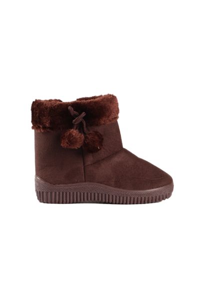 Girls Fluffy Boots - Brown offers at R 60