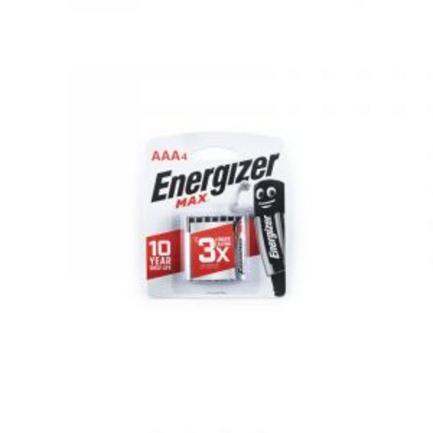 Energizer MAX Batteries, AAA, 4 Pieces offers at R 59