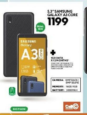 samsung a3 core price at ackermans