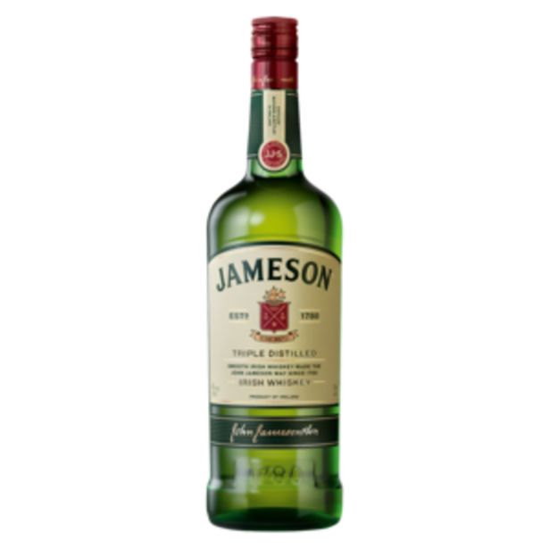 Jameson Triple Distilled Irish Whiskey bottle 1L offers at R 489,99