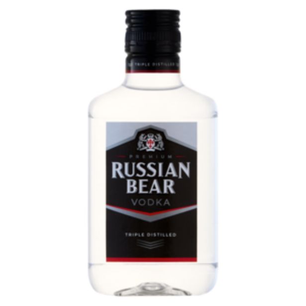 Russian Bear Triple Distilled Vodka Bottle 200ml offers at R 49,99