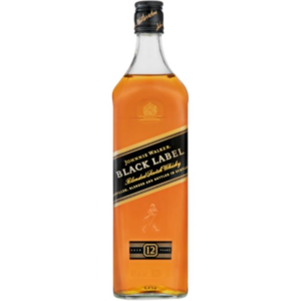 Johnnie Walker Black Label 12 Year Old Scotch Whisky Bottle 1L offers at R 479,99