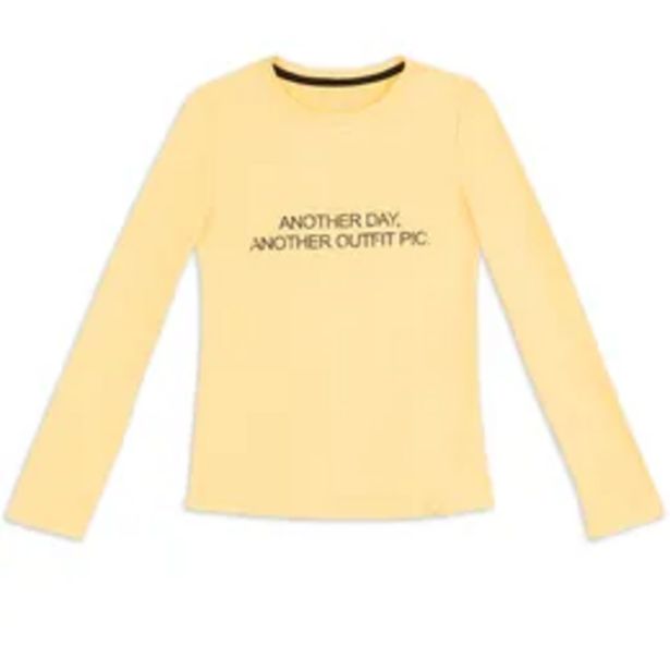 Another day long sleeve t-shirt yellow offers at R 59,95
