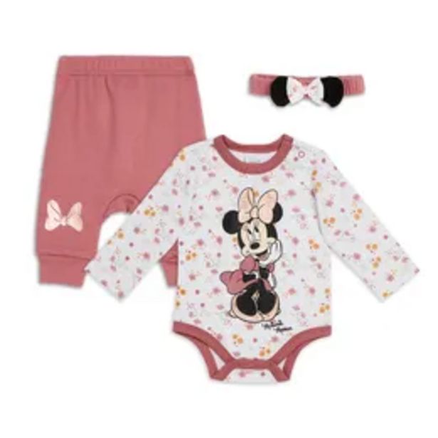 Minnie Mouse floral set pink offers at R 89