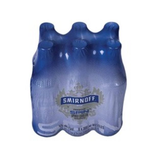 Smirnoff Spin NRB (6 x 300ml) offers at R 94,99 in Liquor City