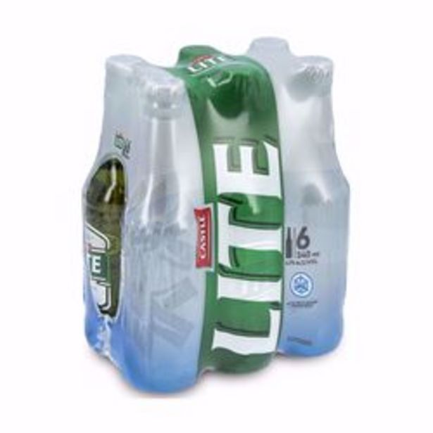 Castle Lite NRB (6 X 340ml) offers at R 74,99
