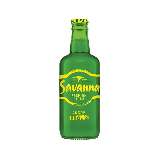 SAVANNA ANGRY LEMON NRB 330ML offers at R 99 in Norman Goodfellows