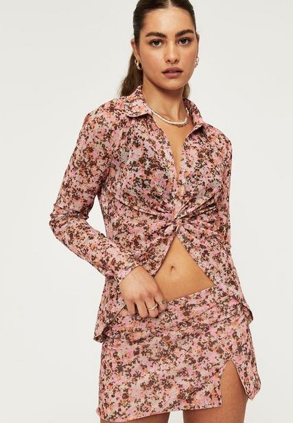 Monroe mesh micro mini skirt - havana floral paris pink offers at R 449 in Superbalist