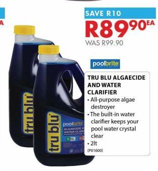 Tru blu algaecide and water clarifier offers at R 89,9