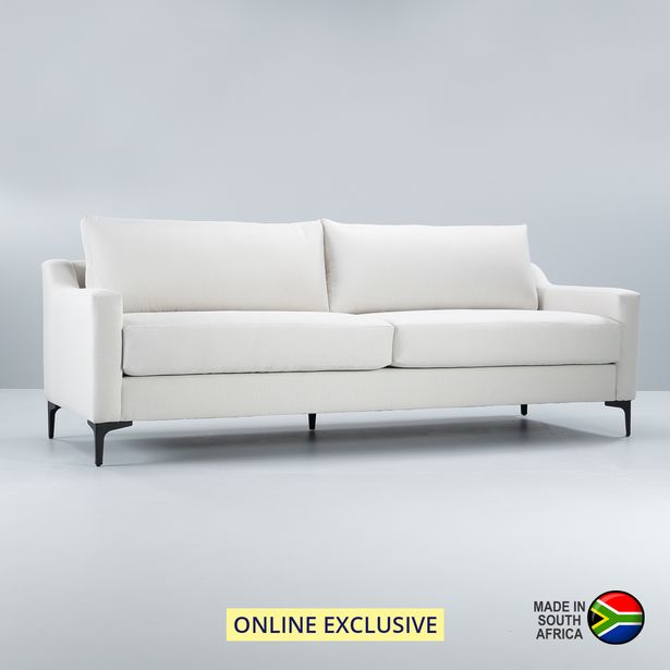 No. 08, 3 SEATER COUCH - SNOW offers at R 7999 in Decofurn