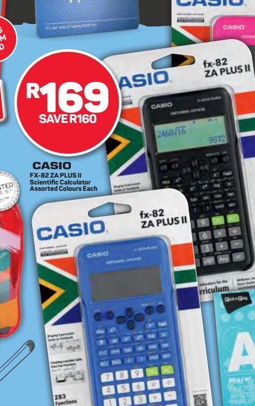 Casio Calculator offers at R 169
