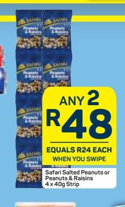 Safari peanuts 2 offers at R 48