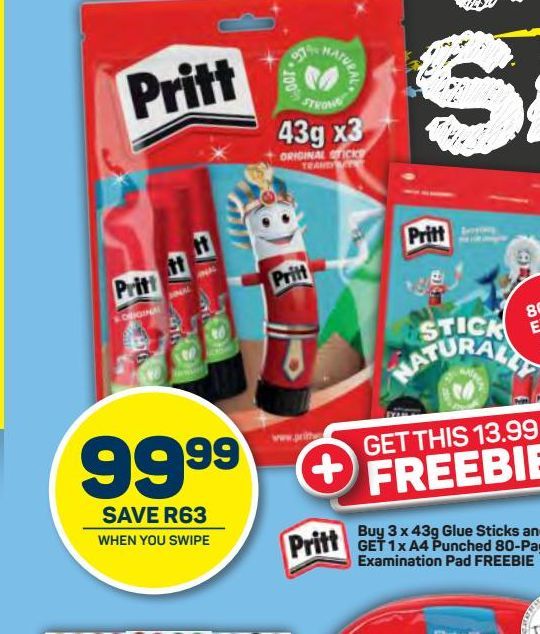 Pritt Glue Sticks offers at R 99,99