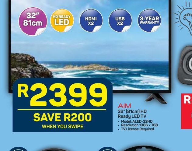 Aim 32' Full Hd Led TV offers at R 2399
