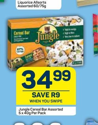 Jungle Cereal Bar offers at R 34,99