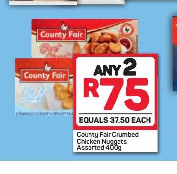 County Fair Chicken Nuggets 2 offers at R 75