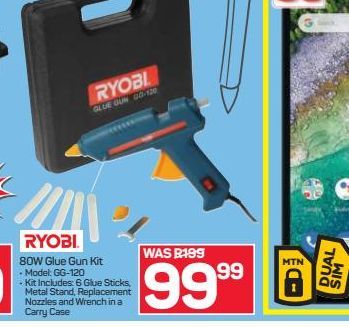 Ryobi glue gun offers at R 99,99