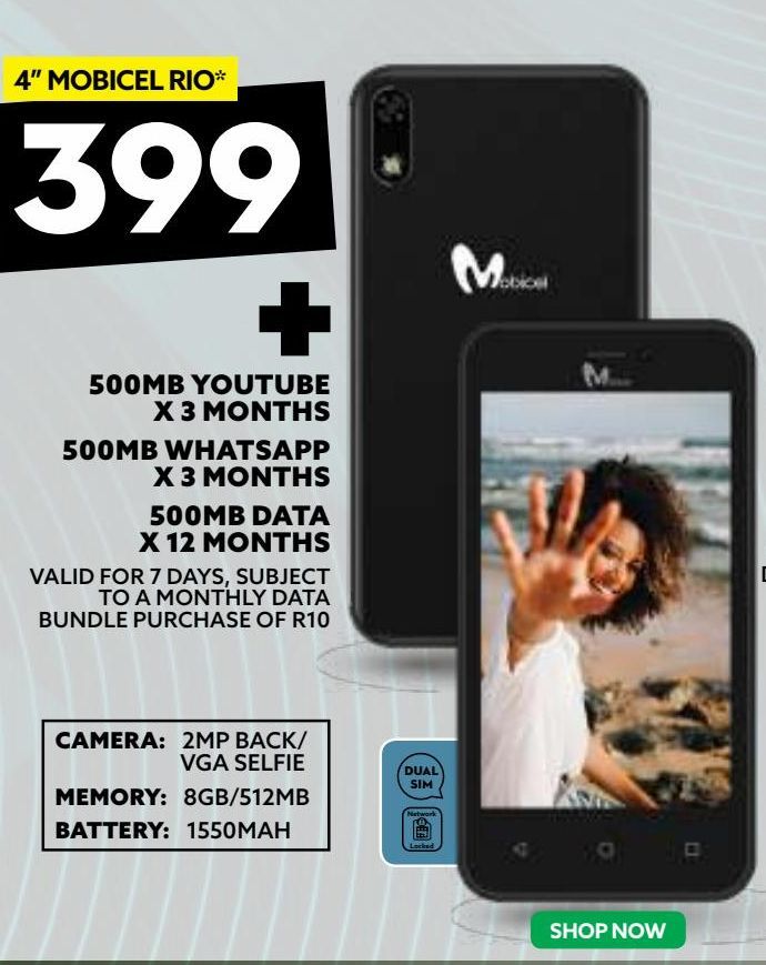 Cell phone offers at R 399