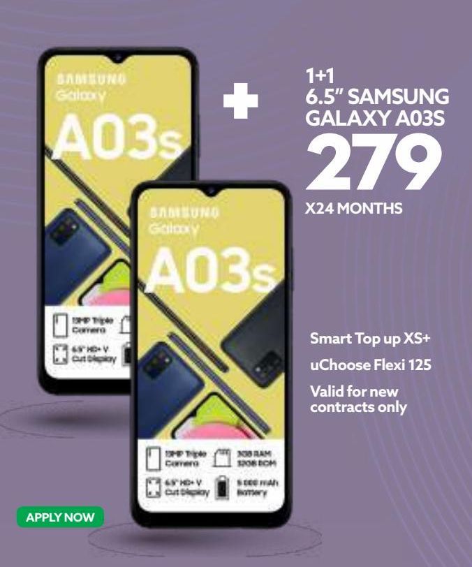 Smartphones Samsung offers at R 279