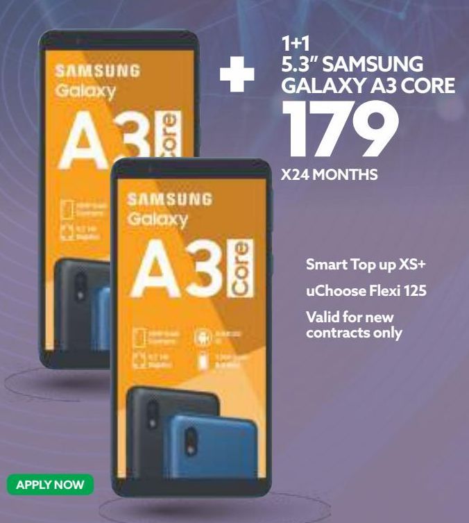 Smartphones Samsung offers at R 179