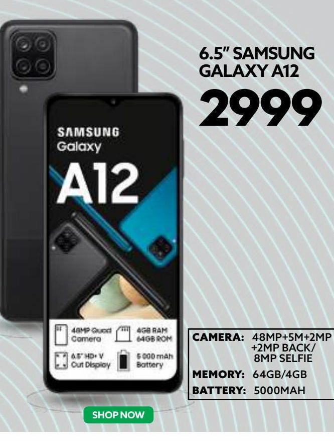 Smartphones Samsung offers at R 2999