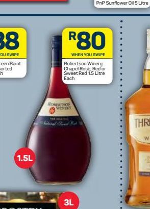 Robertson Winery Wines offers at R 80